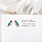 Hummingbird Return Address Label ラベル (インサイチュ)