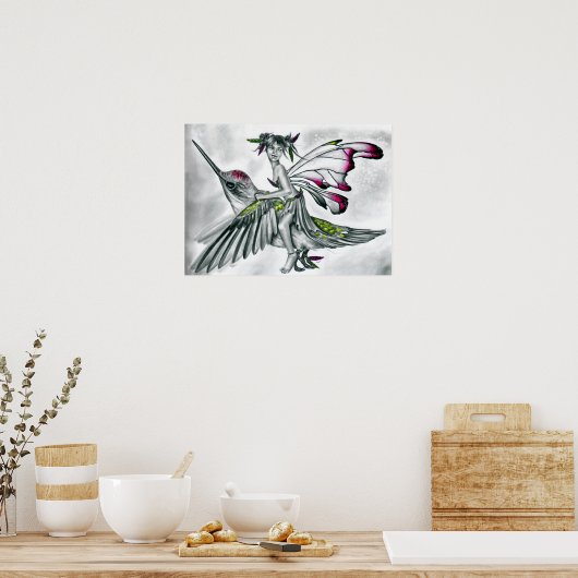 Hummingbird Rider Poster ポスター (キッチン)