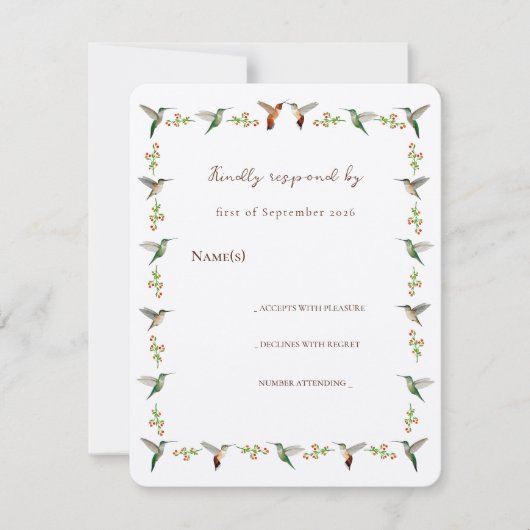 Hummingbird RSVP (正面)