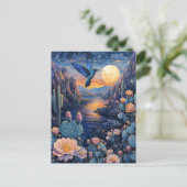 Hummingbird Scenic Southwestern Night ポストカード (スタンド正面)