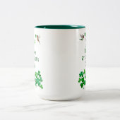 Hummingbird St. Patrick's Day 2-Tone Coffee Mug ツートーンマグカップ (中央)