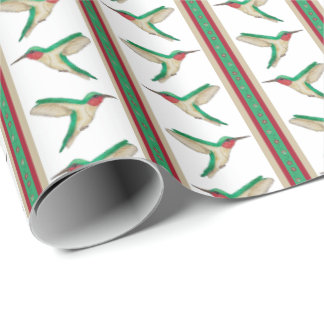 Hummingbird Stripe ラッピングペーパー