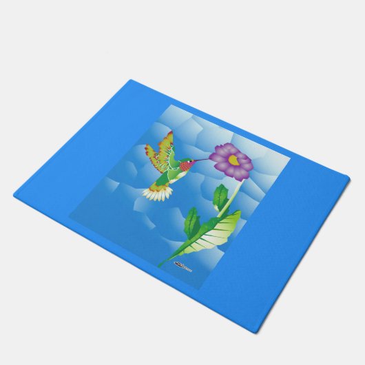 Hummingbird: Stylized ドアマット (アングル)