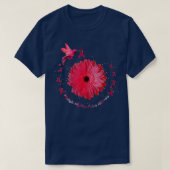 Hummingbird Sunflower Multiple Myeloma Cancer Awar Tシャツ (デザイン正面)