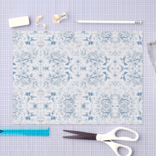 Hummingbird Toile Tissue Paper 薄葉紙 (クラフト)