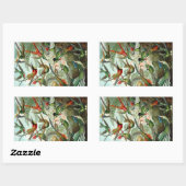 Hummingbird (Trochilidae) by Haeckel Rectangle Sti 長方形シール (シート)
