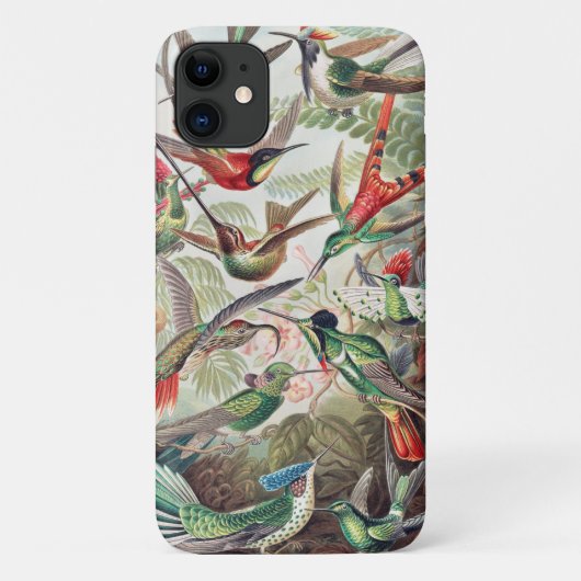 Hummingbird、Trochilidae Kolibris by Ernst Haeckel Case-Mate iPhoneケース (裏面)