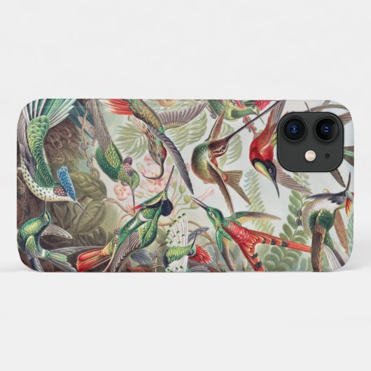 Hummingbird、Trochilidae Kolibris by Ernst Haeckel Case-Mate iPhoneケース (裏面(横))