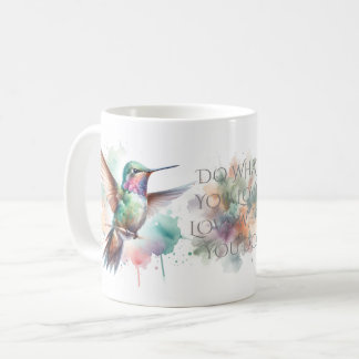 Hummingbird Watercolor コーヒーマグカップ