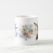Hummingbird Watercolor コーヒーマグカップ (中央)
