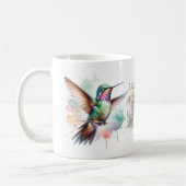 Hummingbird Watercolor コーヒーマグカップ (左)