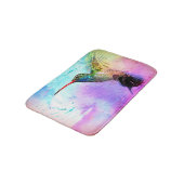 Hummingbird & Watercolor バスマット (アングル)