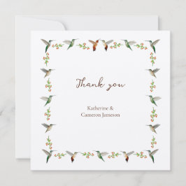 Hummingbird Wedding サンキューカード