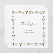 Hummingbird Wedding サンキューカード (正面/裏面)