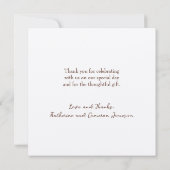 Hummingbird Wedding サンキューカード (裏面)