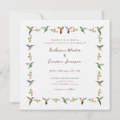 Hummingbird Wedding Invitation (正面)