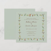 Hummingbird Wedding Invitation (正面/裏面)