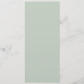 Hummingbird Wedding Menu メニュー (裏面)