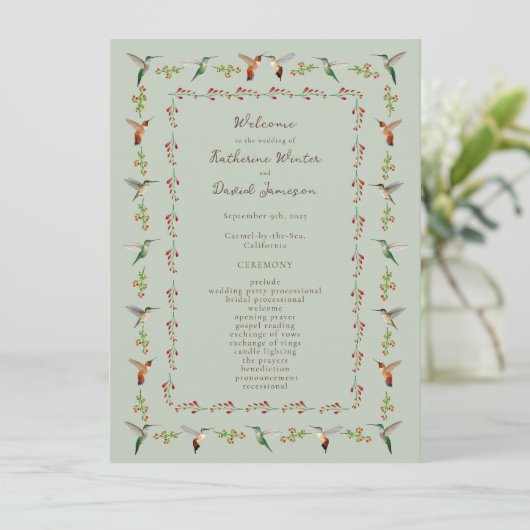 Hummingbird Wedding Program (スタンド正面)