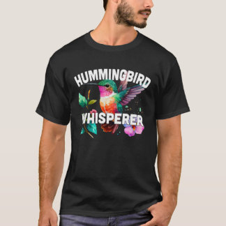 Hummingbird Whisperer Cute Hummingbird Water color Tシャツ