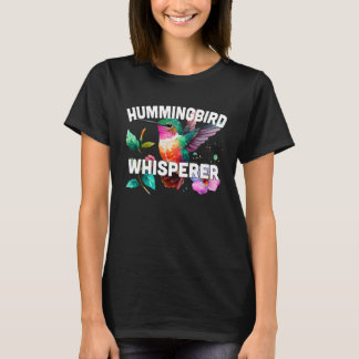 Hummingbird Whisperer Cute Hummingbird Water color Tシャツ
