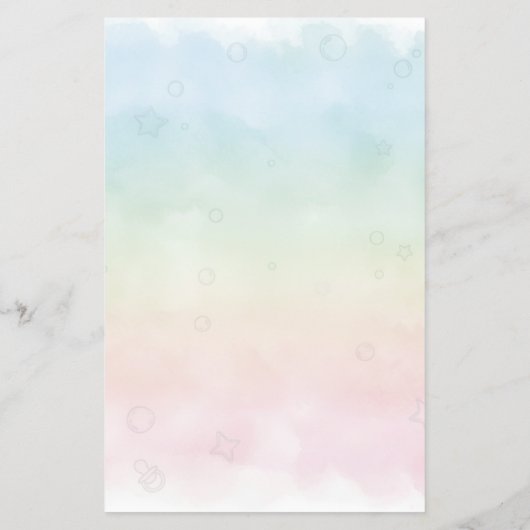 Hummingbird & Wildflower Baby Shower チラシ (裏面)