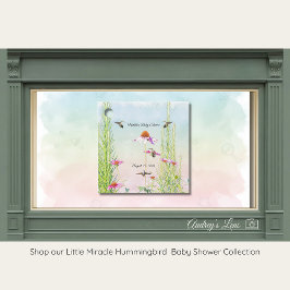 Hummingbird & Wildflower Baby Shower フェイバータグ