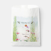 Hummingbird & Wildflower Baby Shower フェイバーバッグ (正面)