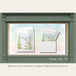 Hummingbird & Wildflower Baby Shower フェイバーバッグ