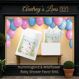 Hummingbird & Wildflower Baby Shower フェイバーバッグ