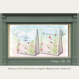 Hummingbird & Wildflower Baby Shower フェイバーボックス