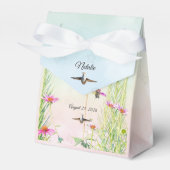 Hummingbird & Wildflower Baby Shower フェイバーボックス (正面サイド)