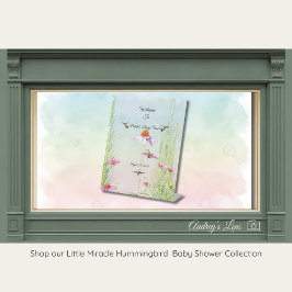 Hummingbird & Wildflower Baby Shower 台座サイン
