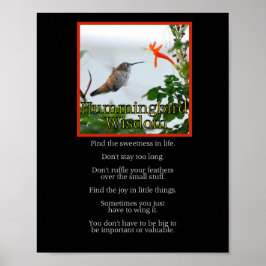 Hummingbird Wisdom Poster ポスター