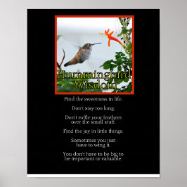 Hummingbird Wisdom Poster ポスター