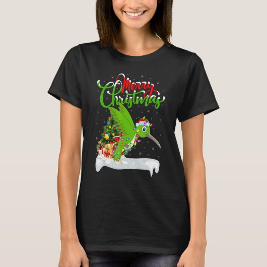 Hummingbird   Xmas Decorations Hummingbird Christm Tシャツ (正面)