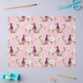 HummingBirdsシリーズデザイン17 薄葉紙 (クラフト)