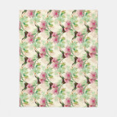 HummingBirdsシリーズデザイン2 フリースブランケット (正面)