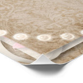 Hummingbirdsハート花歓迎Wifiパスワード ポスター (コーナー)