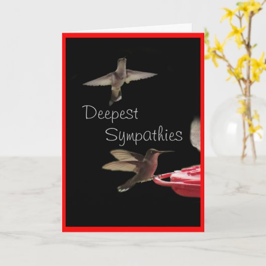 hummingbirds 9872 – 任意カスタマイズの大事な行事 カード (黄色い花)