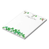 Hummingbirds and Shamrocksメモ帳 ノートパッド (回転)