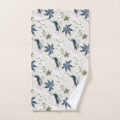 Hummingbirds and white flowers. バスタオルセット (ハンドタオル)