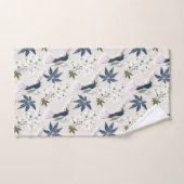 Hummingbirds and white flowers. バスタオルセット (ハンドタオル)