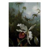 Hummingbirds and White Orchid by Martin J. Heade (正面)