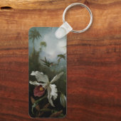 Hummingbirds and White Orchid by Martin J. Heade キーホルダー (裏面)