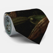 Hummingbirds and White Orchid by Martin J. Heade ネクタイ (ロール)