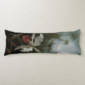 Hummingbirds and White Orchid by Martin J. Heade ボディピロー (正面)