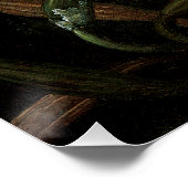 Hummingbirds and White Orchid by Martin J. Heade ポスター (コーナー)