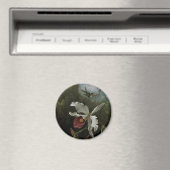 Hummingbirds and White Orchid by Martin J. Heade マグネット (インサイチュ (食洗機))