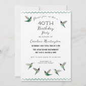 Hummingbirds Birthday Invitation 招待状 (正面)